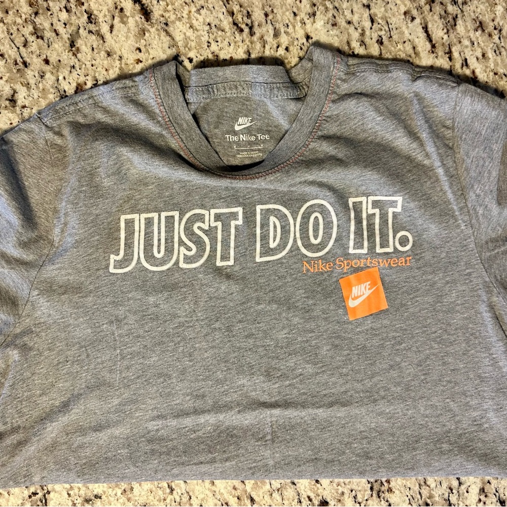 Nike Mens Grey Just Do It T-Shirt